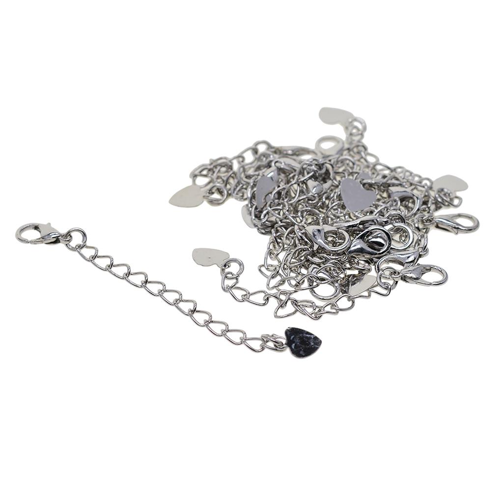 20 Sets Necklace Bracelet Chain Extenders with Lobster Clasps Bronze