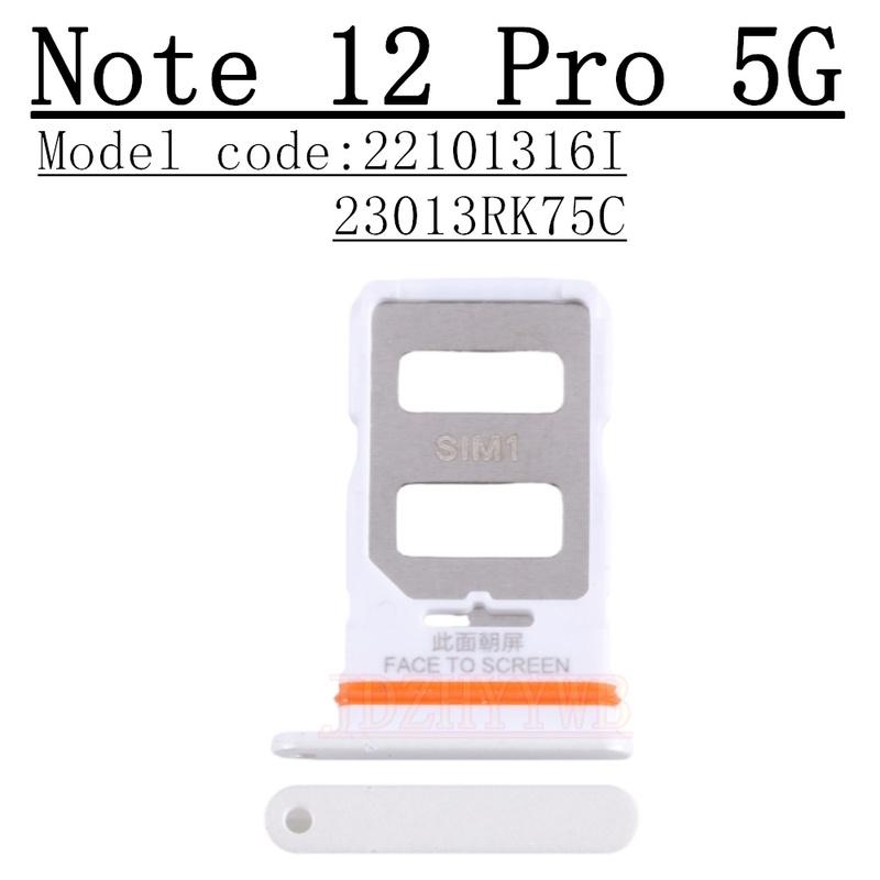 Sim Card Tray Reader For Xiaomi Redmi Note 12 Pro 4G 12Pro+ 5G Micro SD Card Holder SIM Card Slot Adapter Connector Repair Parts