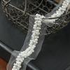 Ширина 3,5/4 см Отделка с жемчугом Кружевная отделка со стразами Декоративная аппликация Лента для отделки DIY Шитье