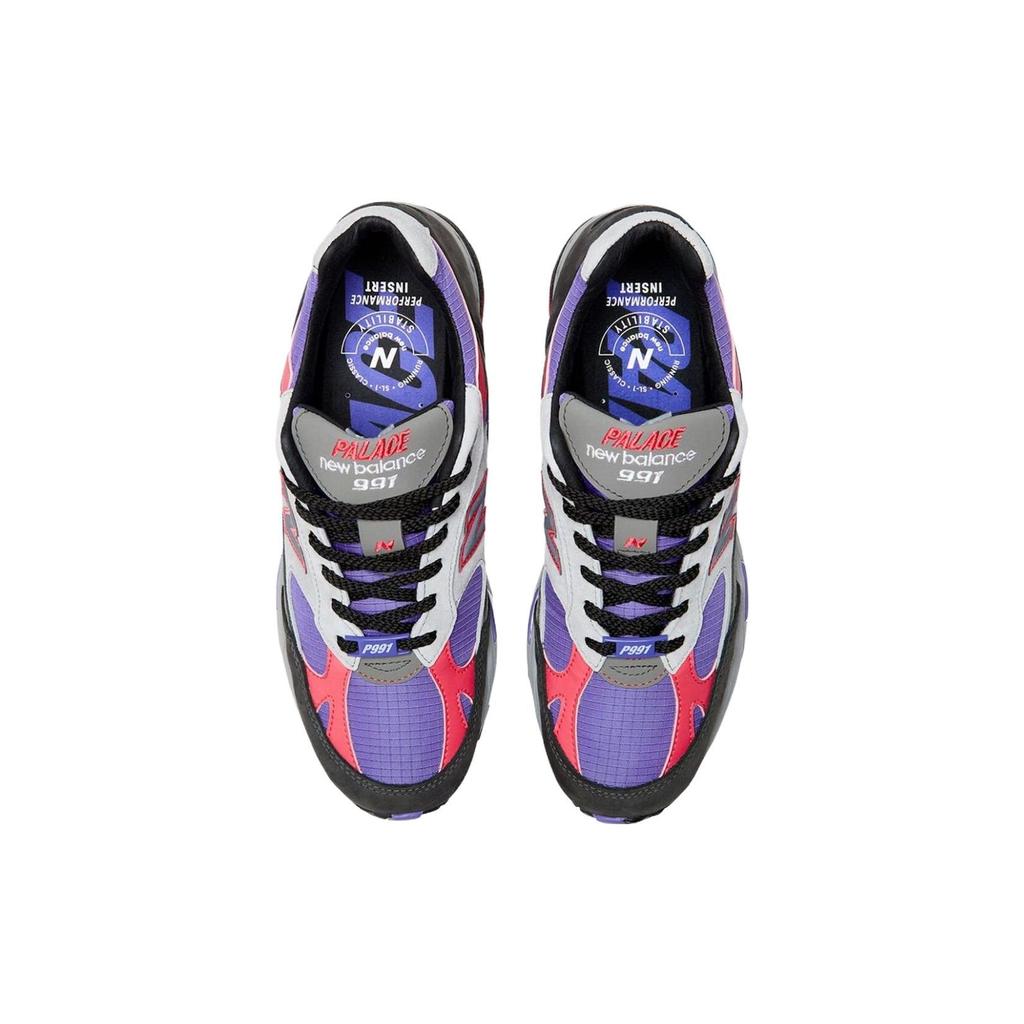 Palace X New Balance 991 Made In England Black Ultra Violet Men Sneakers Purple Griffin M991PLE