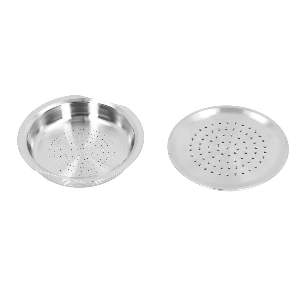 Refillable Coffee Pod Reusable Coffee Powder Capsule Stainless Steel with Brush Spoon for Senseo