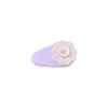 Korean Style Flower Drop Bangs Hair Clip with Polka Dot Button for Girls
