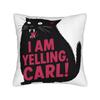 Pillow Case I Am Yelling Carl Donut Cat Meme Square Pillow Cover For Sofa Couch Bed Living Room Kawaii Pillowcases