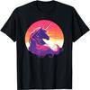 Majestic Sunset Unicorn Art Mystical Creature Fantasy T-Shirt