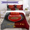 3pcs Duvet Cover Set (1*Duvet Cover + 2*Pillowcase, Without Core), football team.C Print Soft All‑Season Bedding Set, Home Bedroom Decor Gift