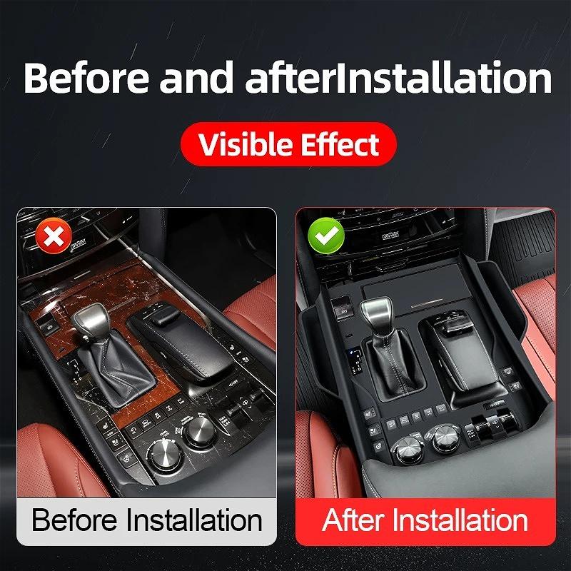 For Toyota 2016- Lexus 570 LX570 Central Control Silicone Protective Sleeve Interior Storage box upgrade Accessories