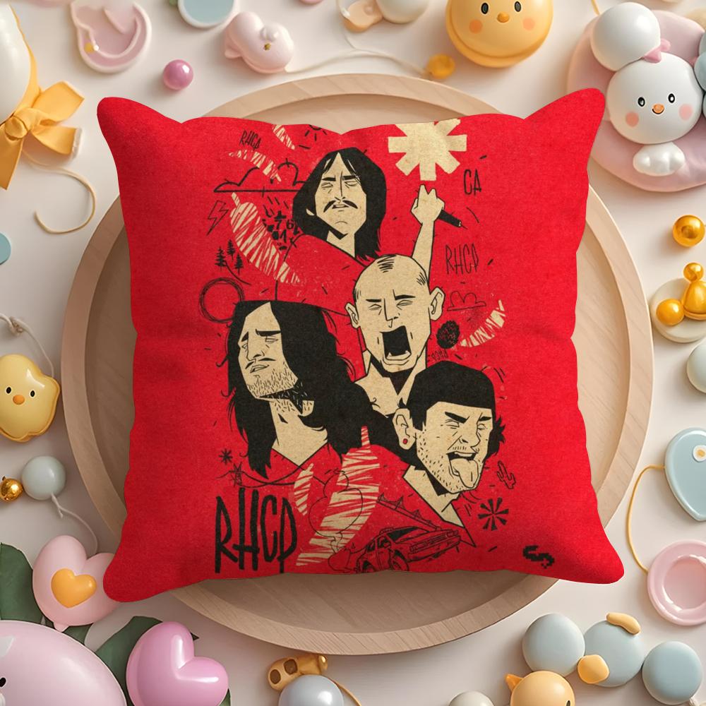 R-Red Hot C-Chili Peppers Чехол на подушку Плюшевая ткань Мягкий Двусторонний Печатный Диван Теплый Зимний Домашний Подарок Чехол на подушку