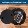 Черные круглые нескользящие смотровые люки - размеры 4", 6", 8" со съемной крышкой - откручивающаяся крышка люка из АБС-пластика для каяка, яхты, черная