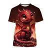 3D Cool Dragon Printed T Shirt Children Fashion Streetwear Tee Shirts For Men Unisex Harajuku Short Sleeves Cute Clothes Top
