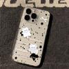 Очаровательный чехол для iPhone с изображением котенка в чернильных точках, противоударный и прозрачный, для разных моделей