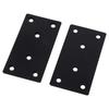 4PCS 100 X 50 mm Metal Bracket Black Fixing Joining Plate Smooth Surface Flat Mending Plate  Chair