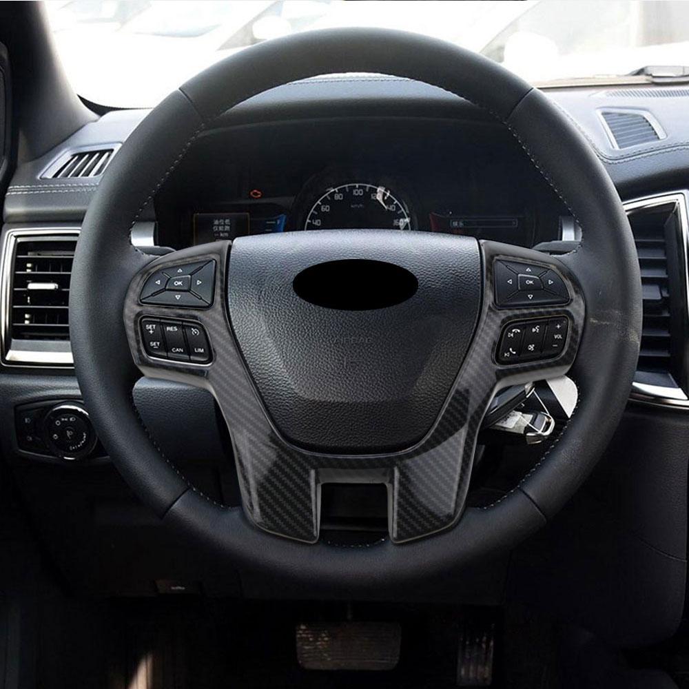 Для Ford Everest 2020-2025 Ranger 2018-2025 Аксессуары для AT Декоративная наклейка на центральную консоль Накладка на интерьер Отделка рулевого колеса