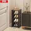 Stackable Shoe Rack Organizer Dustproof Large Capacity Storage Cabinet Space Saving Non-woven Fabric Shoe Shelf Easy Assembly
