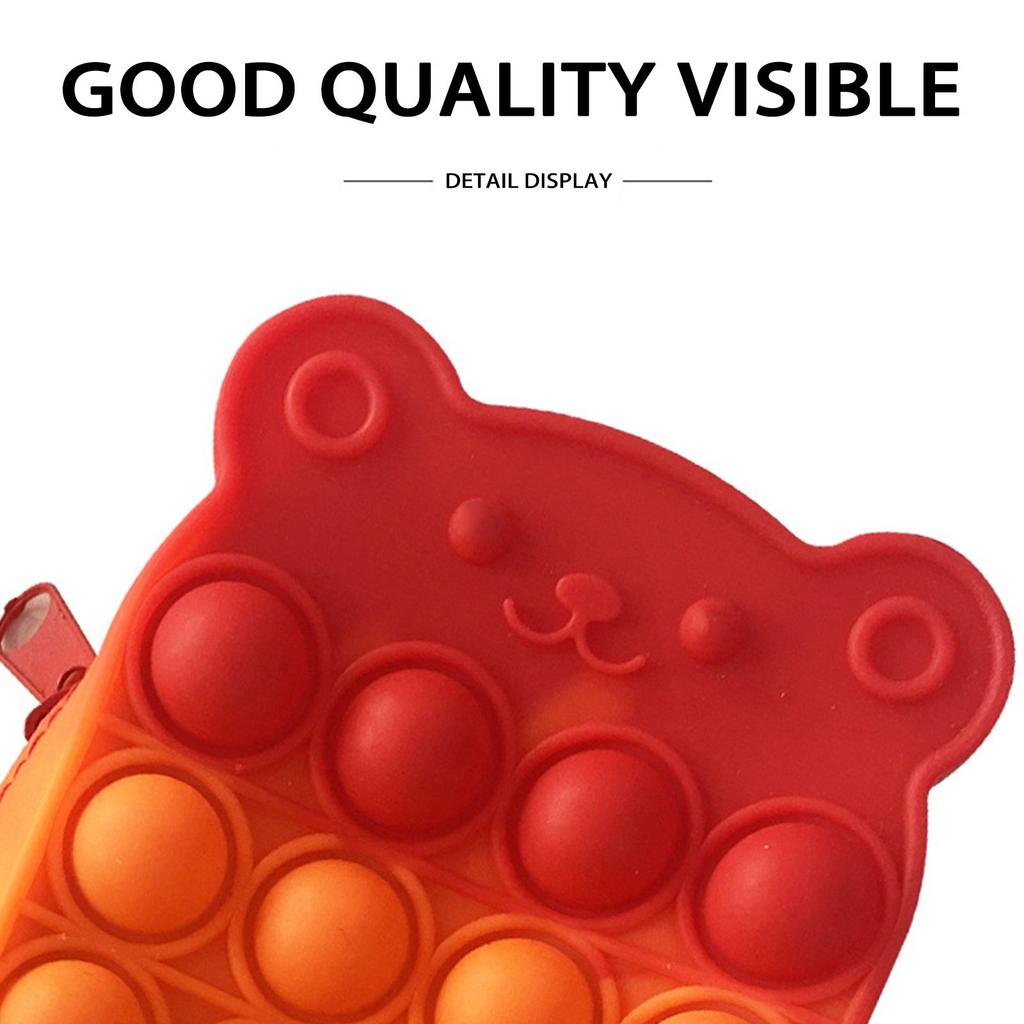 Силиконовый пенал для сенсорной декомпрессии, настольный пазл, декомпрессия