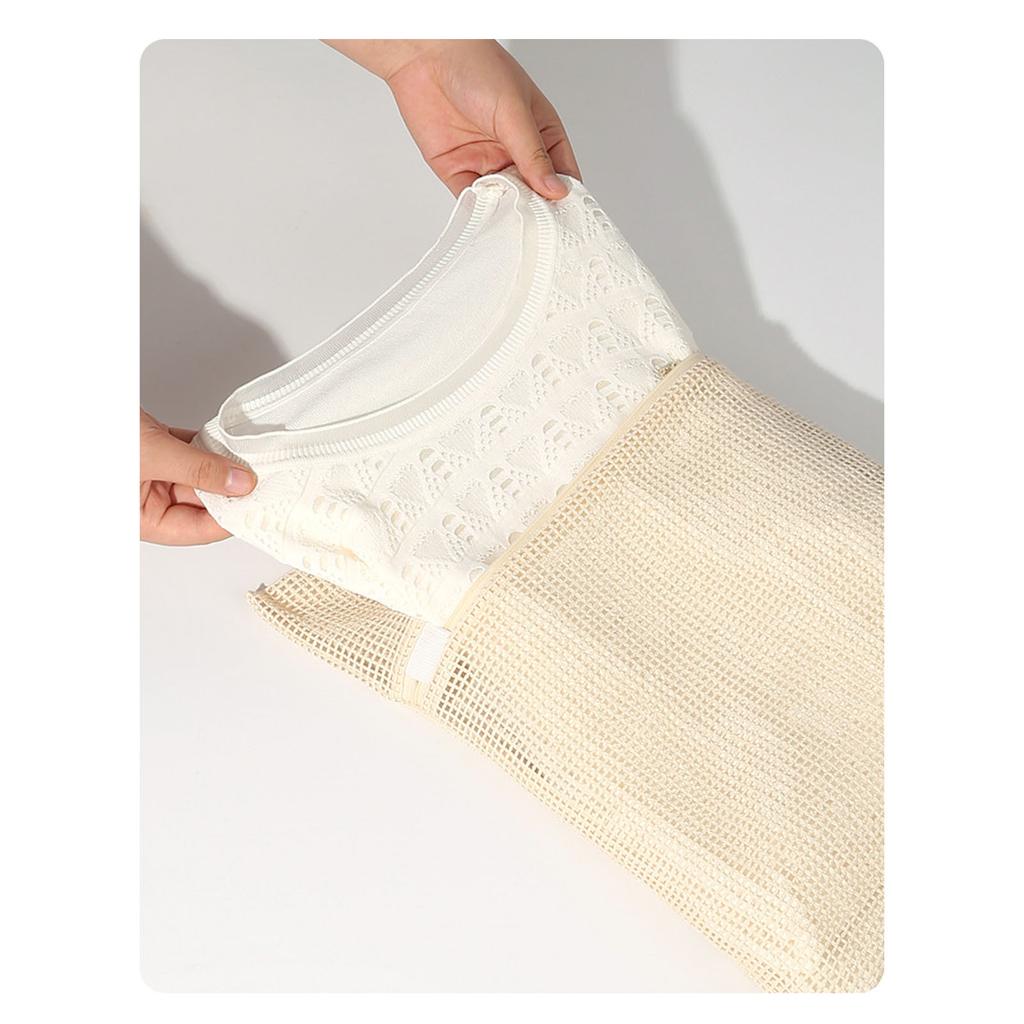 4PCS Thickened Cotton Garment Wash Bags Delicates Storage Solution Anti Deformation Washing Net with Sturdy Zippers