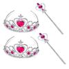 Wow Party Korea Heart Crown + Wand Set, Fuchisha, 2 Sets