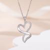 Классическое ожерелье с подвеской в ​​форме сердца для мамы, сестры, подруги, модная женская цепочка из серебра 925 пробы на ключицу, женский рождественский подарок