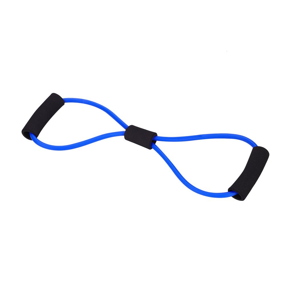 Resistance Stretch Rubber Band Training Rope Tube Workout Fitness Exercise for Yoga Gym (Blue)
