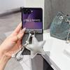 Кожаный чехол для телефона с ремешком для Samsung Galaxy Z Flip 7 6 5 4 3 5G Flip6 Flip5 Flip7 FE Защита шарнира Ударопрочный чехол