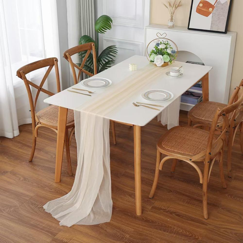 Polyester Party Bridal Tablecloth 30x300cm Wedding Table Cloth Wedding Birthday Party