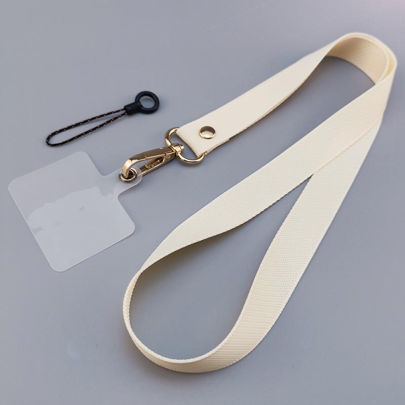 Long Solid Color Durable Mobile Phone Straps Lanyard Broadband Chain Sling Pendant Neck Rope Simplicity Anti-Lost Rope Pendant