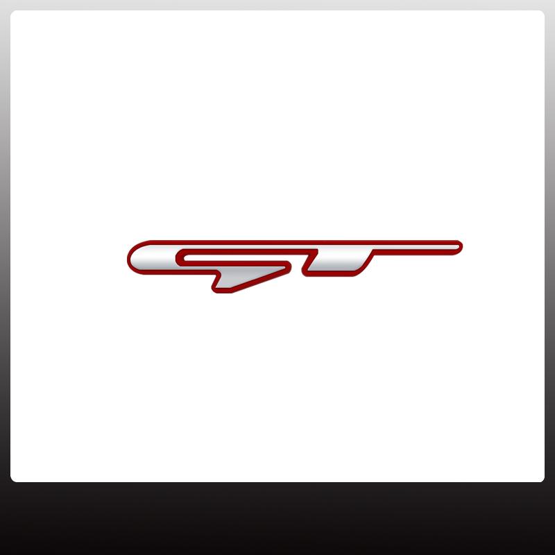 1x GT Car Grille Badge Sticker For Hybrid Kia KN Ceed Stinger Sportage Citroen Peugeot Dacia Logo Metal Trunk Emblem Accessories