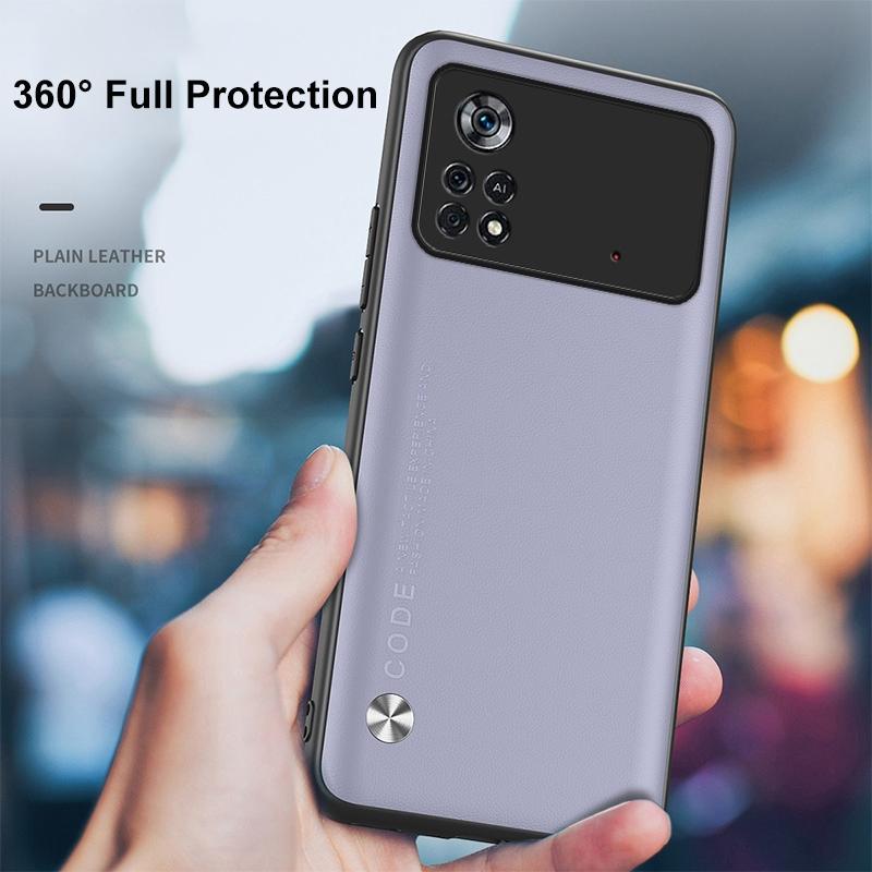 Роскошный чехол из искусственной кожи для Xiaomi Mi Poco X4 Pro 5G, матовый силиконовый чехол для телефона Poco X3 NFC F3 F4 GT F2 M3 M4 Pro Coque