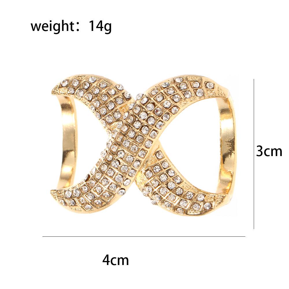 Classic Silk Scarf  Buckle Fastener X Shape Shawl Ring Clip Fashion Accessories Jewelry Brooch Pins