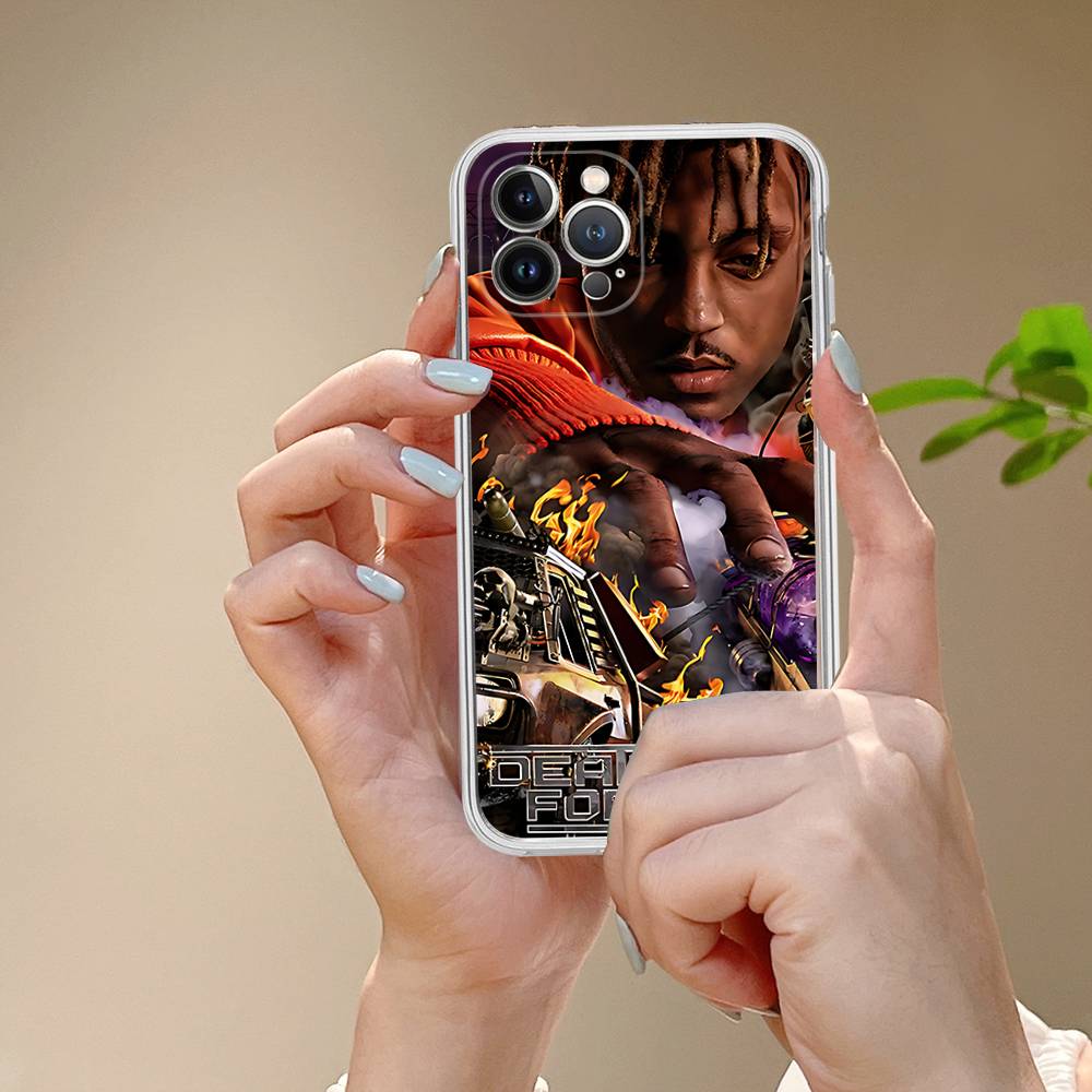 Rapper J-Juice Wrld For IPhone 11 12 13 14 15 16 17 Pro Max Plus Air Transparent Clear Shockproof Case