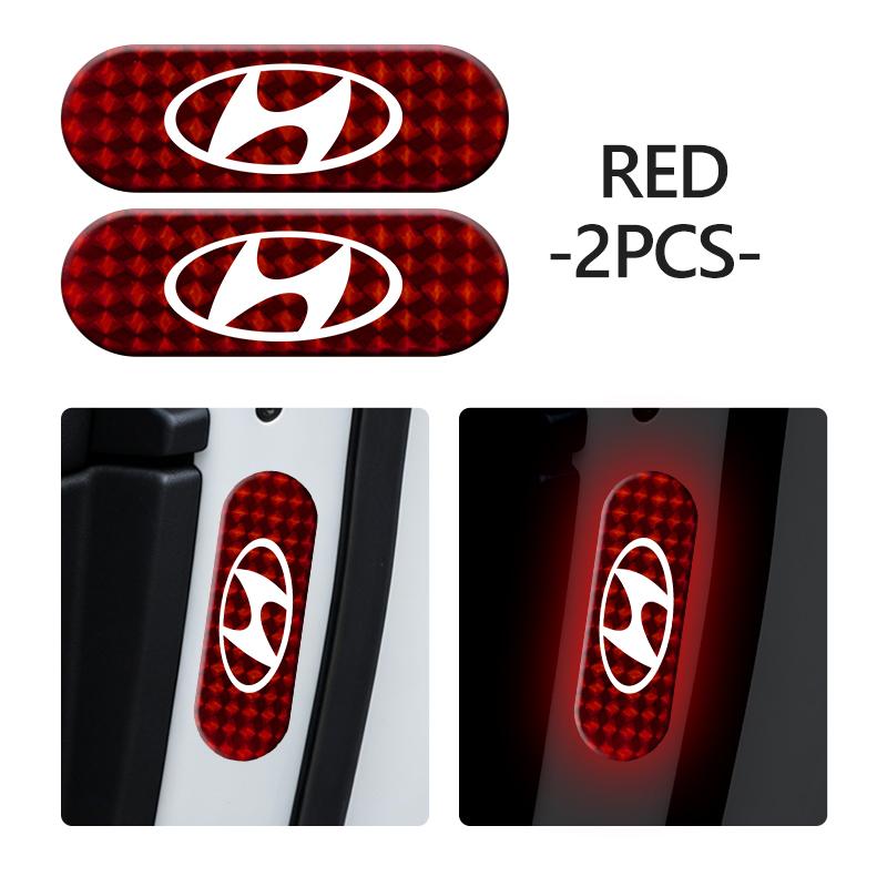For Hyundai Car Reflective Stickers Warning Reflective Tape Decorating Accessories GDi N Line i10 Azera Genesis G70 G80 G90 gdu8