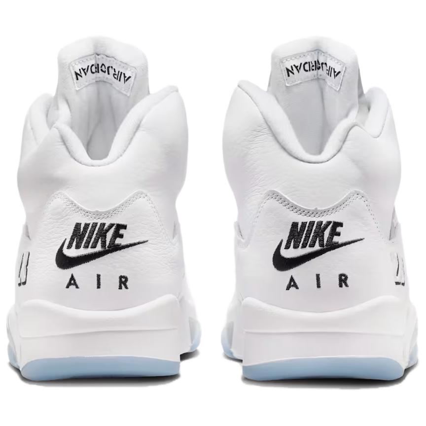 Air Jordan 5 Retro White Metallic 2026 Мужские Кроссовки Металлик-Серебристый Черный HQ7978-103