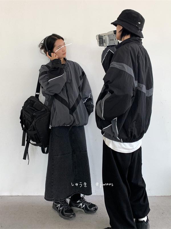 Мужская винтажная ретро ветровка на молнии - Универсальная повседневная одежда для весны/осени