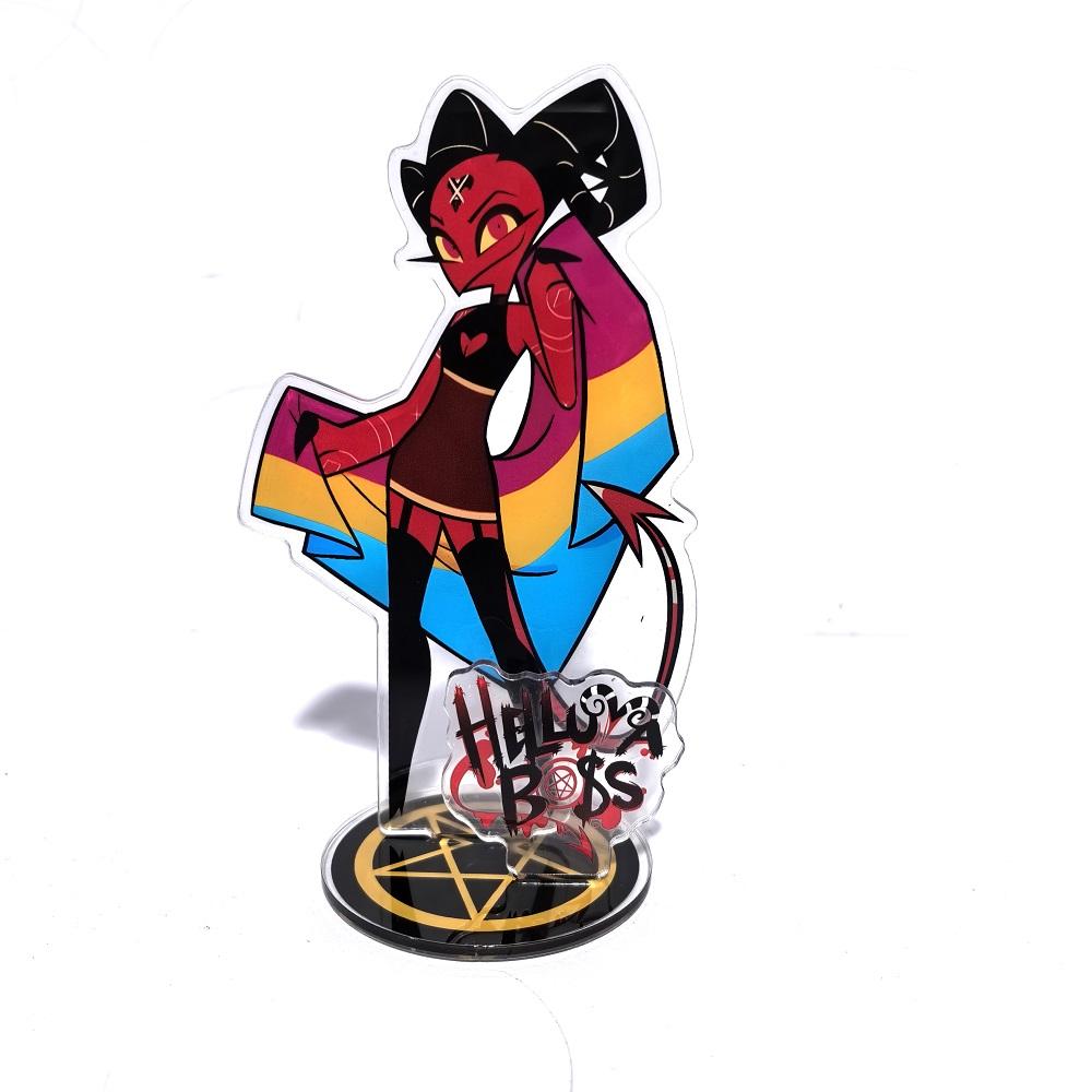 15СМ Фигурка Hazbin Hotel Helluva Boss Стенд Акриловые Фигурки Вагги Настольная Подставка Фигурка Набор Украшений Подарки