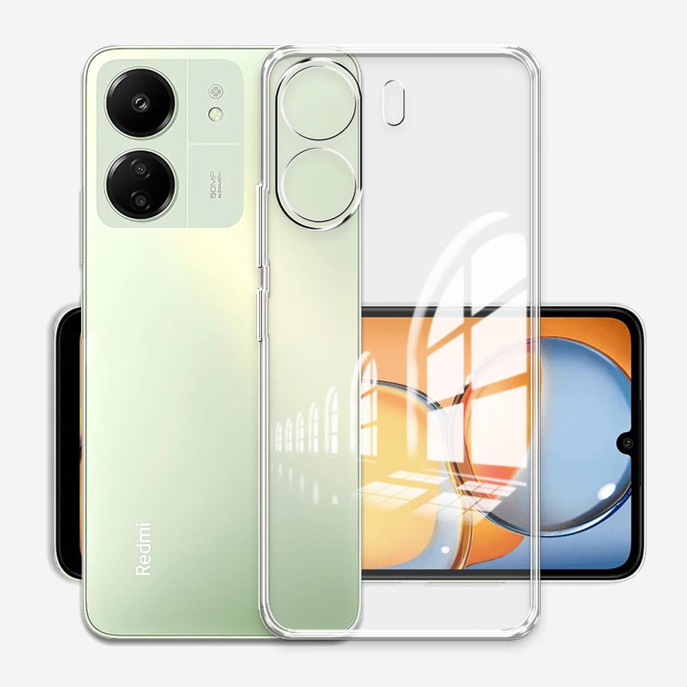 Для Redmi 13C Чехол Прозрачный Силиконовый Мягкий Чехол Для Телефона Для Redmi 13R Защитный Противоударный Чехол Для Xiaomi Redmi13C 13 C 13C 2023 Coque