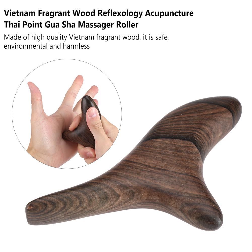 Вьетнамская ароматная древесина Рефлексотерапия Акупунктура Тайский точечный массажер Гуаша Роликовая терапия
