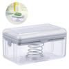 1Pc Roller Type Soap Dish Holder For Bathroom Toliet Soap Box Plastic Storage Container With Drain Water Bathroom Gadgets