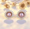 New 925 Sterling Silver High Quality Zircon Stud Earrings for Women Exquisite Student Girlfriend Jewelry Accessories Wedding