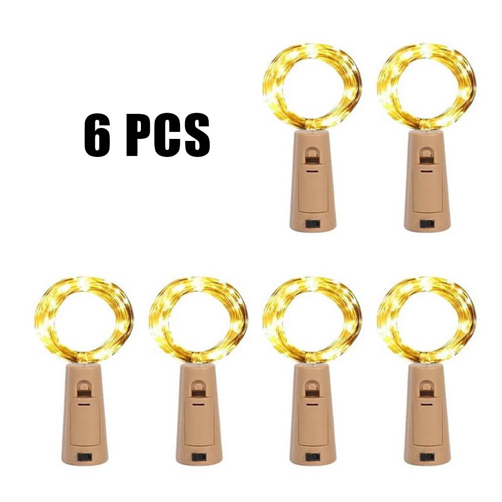 Подсветка для бутылки вина, 10 лампочек, установлены светодиодные батареи