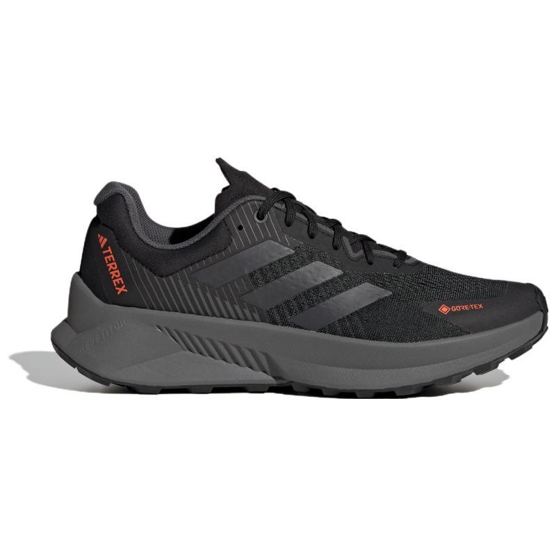 Adidas Terrex Soulstride Flow Gore Tex Core Black Grey Impact Orange Sneakers ID6714