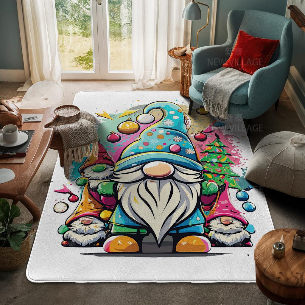 Ковер у входа в дом Домашний коврик у двери Гостиная Ванная Комната Ноги ванная комната Нескользящие коврики с водопоглощением для ванной Счастливого Рождества зима