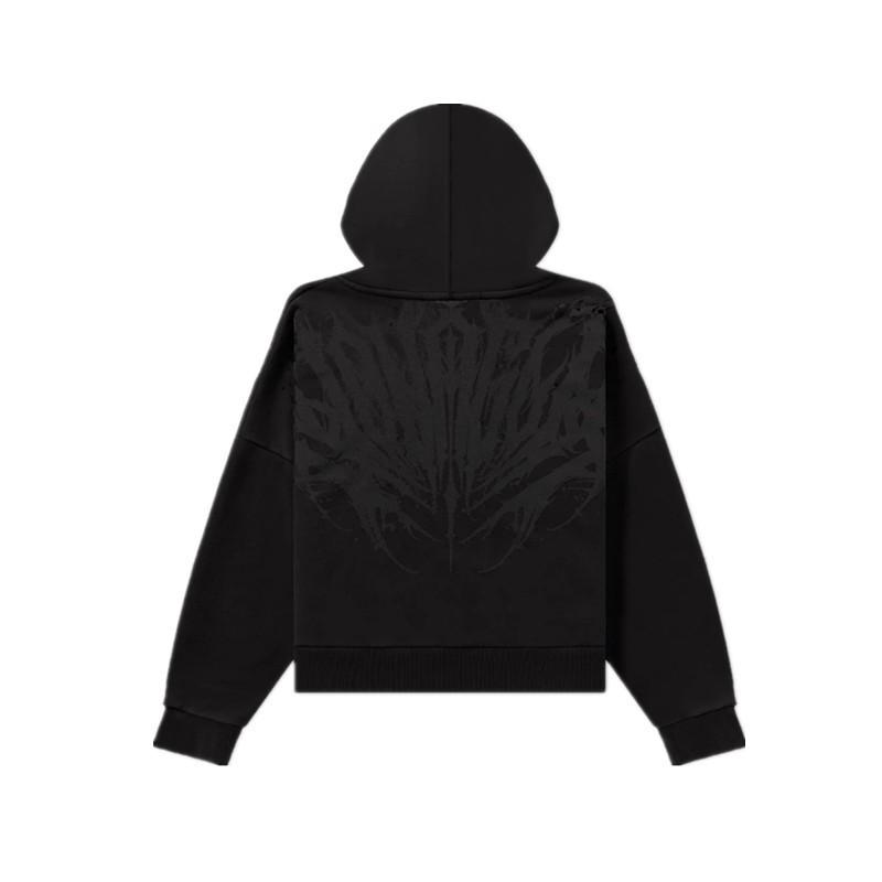 YOUNGLA Mens Hooded Sweatshirt Gym Workout Running Casual Printed Sportswear Black Graphite Dark Purple S-XXL