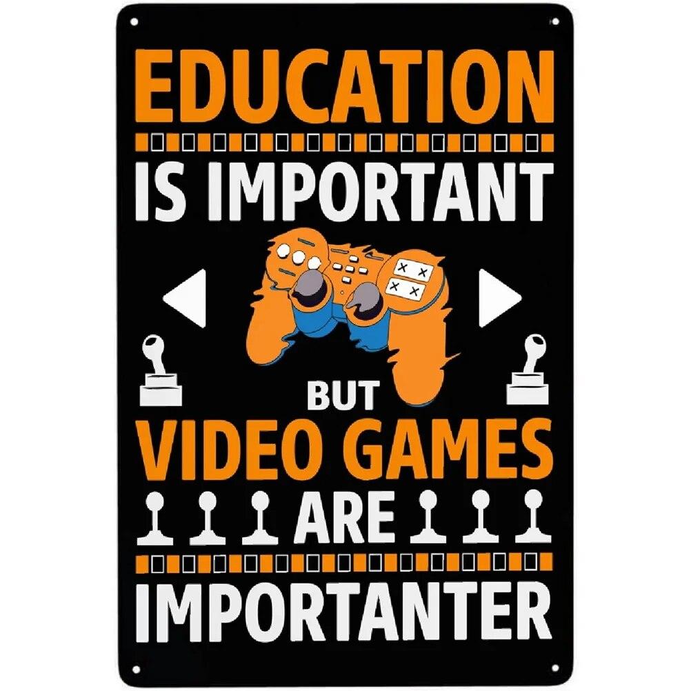 Ретро контроллер, коллекционеры, видеоигры, металлические жестяные знаки, винтажные постеры для игровой комнаты, бара, человека, пещеры, кафе, домашний декор стен, подарок