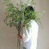 Large Multi-Branched Artificial Nandina Green Plant for Indoor Landscaping and Living Room Decor