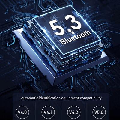 Многоточечный аудиопередатчик Bluetooth 5.3, приемник 3,5 мм, адаптер Aux 2 Rca