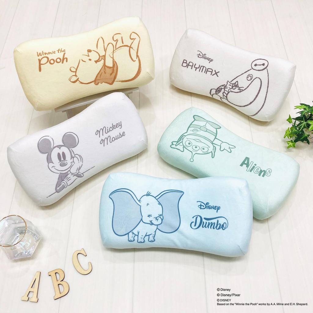 MORIPiLO Morishita подушка из пены с эффектом памяти Disney Dumbo 15x31 см, поясничная поддержка, поддержка спины, мягкая игрушка, подушка с изображением персонажей, пастельно-голубая 4621193