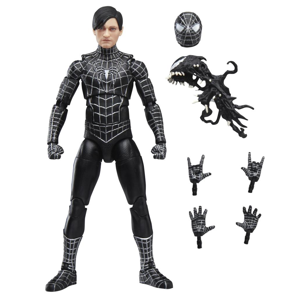 Hasbro Marvel Legends Series Коллекционная 15-сантиметровая фигурка с аксессуаром-симбиотом Аутентичный Человек-паук из фильма «Человек-паук 3» (G0589)