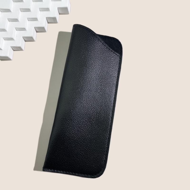 Чехол для очков из искусственной кожи, держатель для солнцезащитных очков, черный