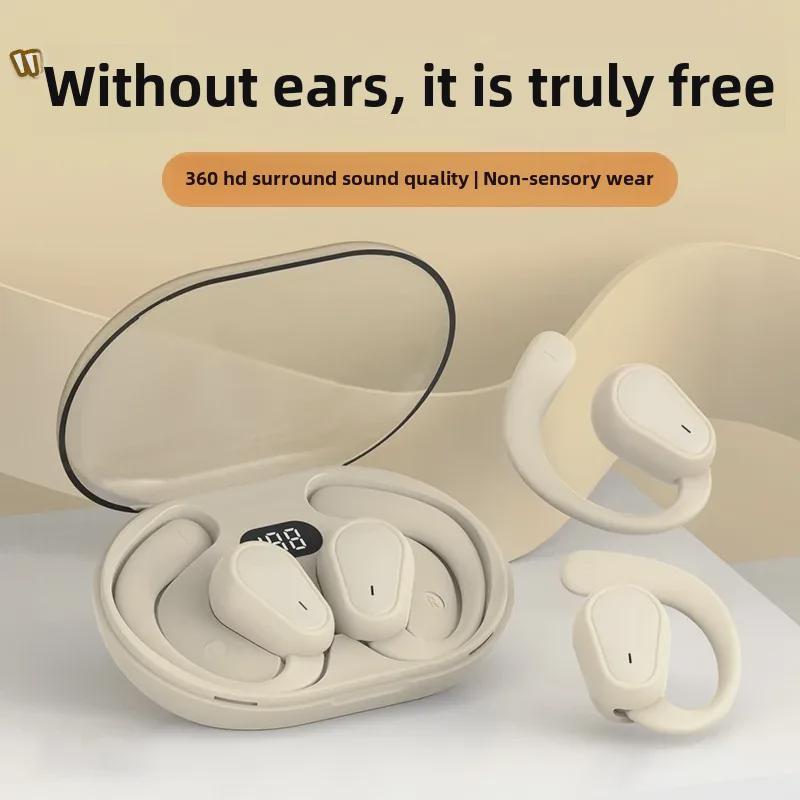 Беспроводная Bluetooth-гарнитура OWS с костной проводимостью, креплением-крючком, длительным сроком службы батареи и шумоподавлением для занятий спортом