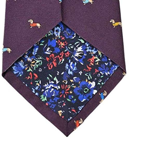 Paul Smith Tie Dog (8cm Wide) (Wine/Multicolor (PS85)) [Used]