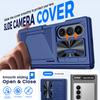 Wallet Phone Case with Hidden RFID Card Slot and Hinge Protection, Hard Shell for Galaxy Z Fold 8 Ultra-Blue